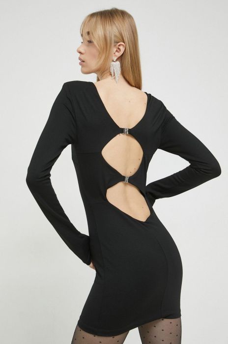 Сукня Rotate колір чорний mini облягаюча (2917563)