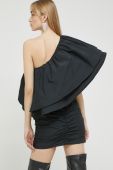 Сукня Rotate колір чорний mini облягаюча (2917575)