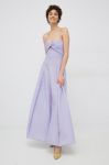 Сукня Emporio Armani колір фіолетовий maxi облягаюча