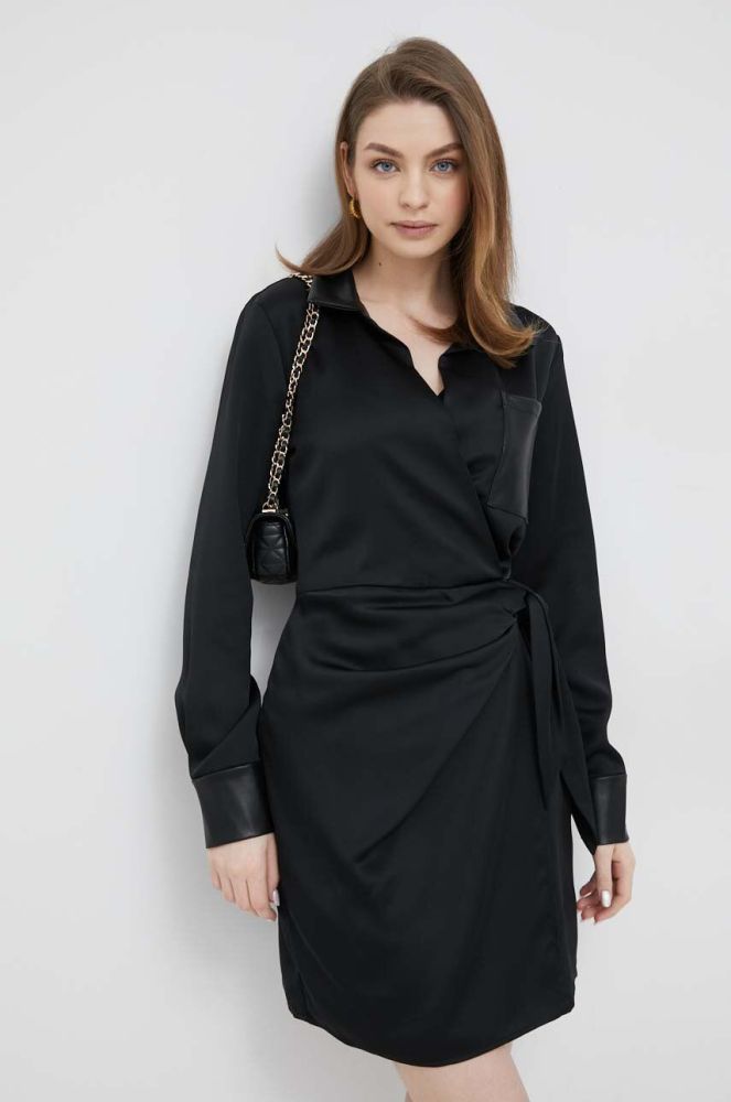 Сукня Dkny колір чорний mini пряма (3128992)