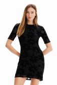 Сукня Desigual колір чорний mini облягаюча (3058545)