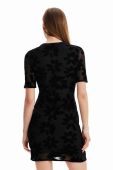 Сукня Desigual колір чорний mini облягаюча (3058545)