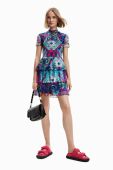Сукня Desigual mini облягаюча колір барвистий (3031782)
