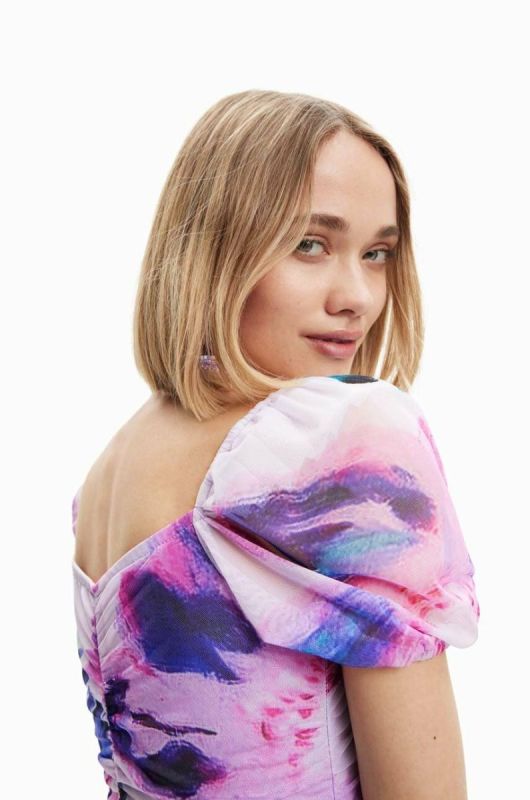 Сукня Desigual mini облягаюча колір барвистий (3053311) фото 2