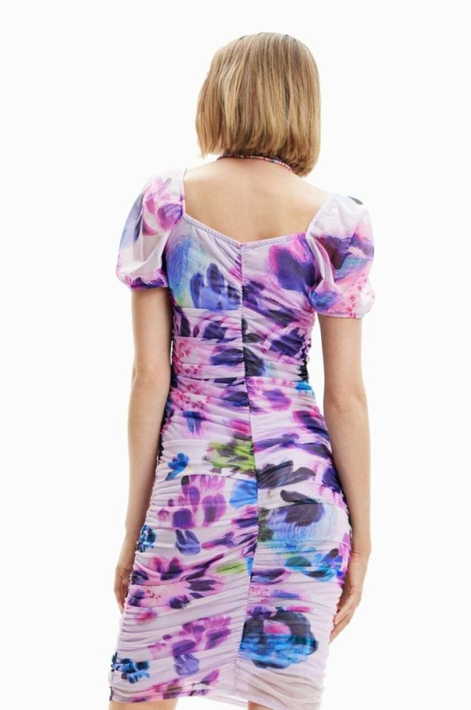 Сукня Desigual mini облягаюча колір барвистий (3053311) фото 4