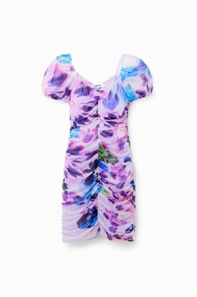 Сукня Desigual mini облягаюча колір барвистий (3053311) фото 5