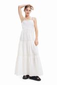 Сукня Desigual колір білий maxi пряма (3145031)