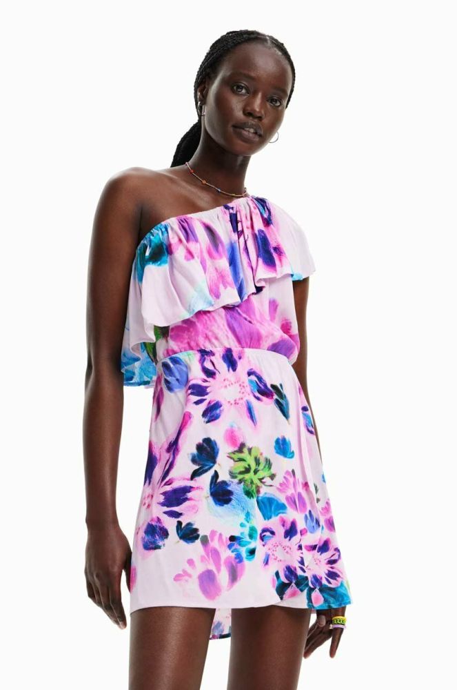 Сукня Desigual mini пряма колір барвистий (3053416)