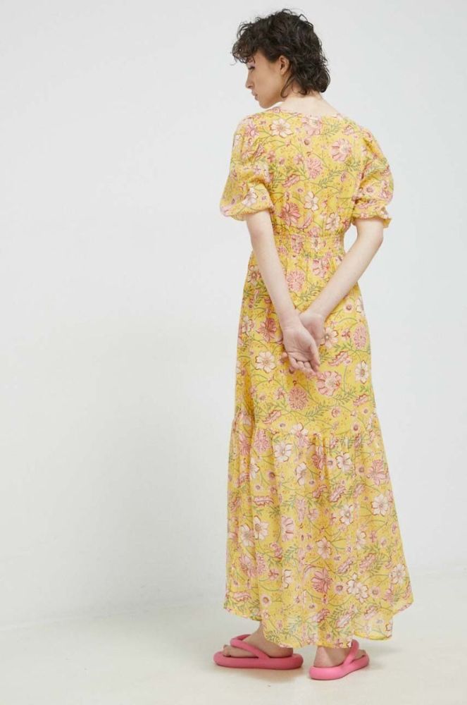 Сукня Billabong колір жовтий maxi розкльошена (3071343) фото 3