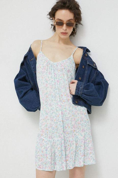 Сукня Billabong mini розкльошена колір блакитний (3078442)