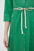 Сукня Pennyblack колір зелений midi розкльошена