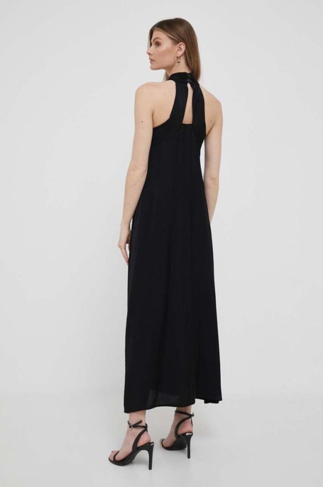 Сукня Sisley колір чорний maxi oversize фото 2