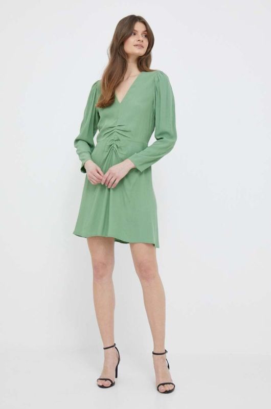 Сукня United Colors of Benetton колір зелений mini пряма (3174038) фото 2