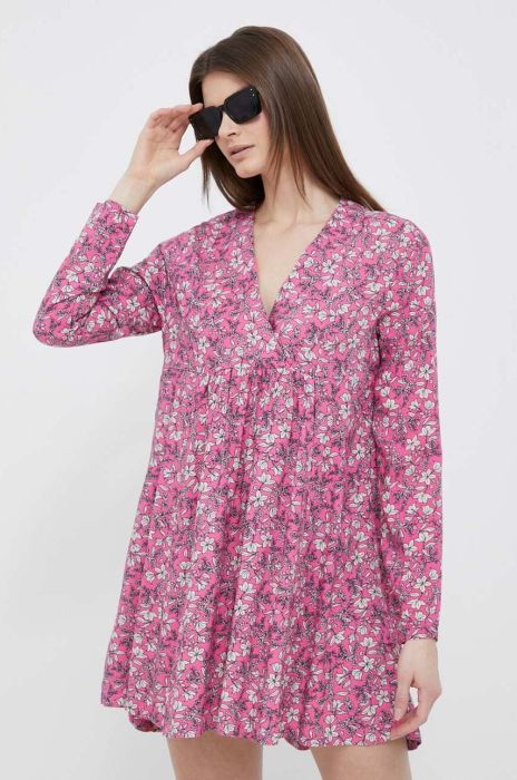 Сукня United Colors of Benetton колір фіолетовий mini розкльошена (3167449)