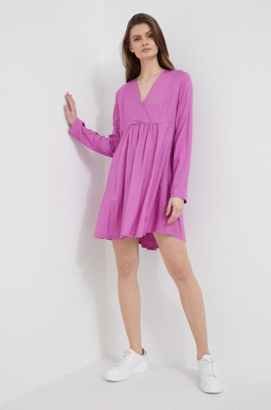 Сукня United Colors of Benetton колір фіолетовий mini розкльошена (3170911) фото 2