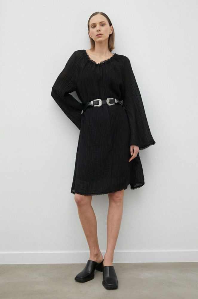 Сукня By Malene Birger Emoras колір чорний mini пряма фото 2