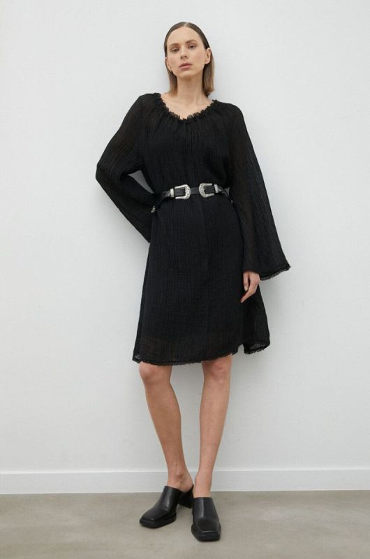 Сукня By Malene Birger Emoras колір чорний mini пряма фото 2
