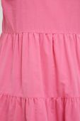 Сукня HUGO колір рожевий mini розкльошена (3071372)