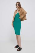 Сукня United Colors of Benetton колір зелений mini облягаюча