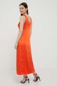 Сукня United Colors of Benetton колір помаранчевий midi розкльошена