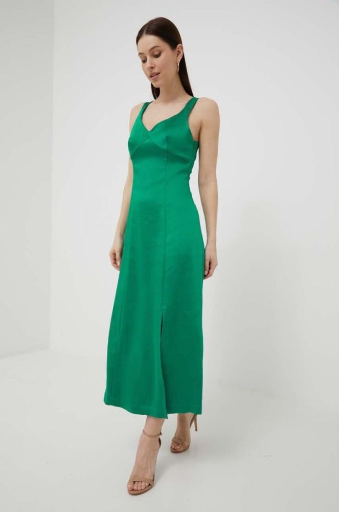 Сукня United Colors of Benetton колір зелений midi пряма фото 3