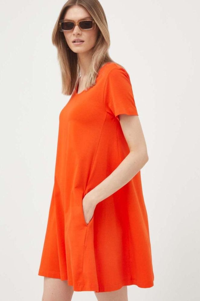 Сукня United Colors of Benetton колір помаранчевий mini розкльошена (3300420) фото 4