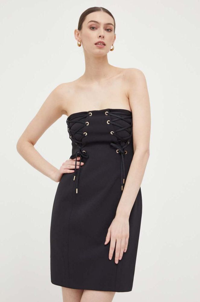 Сукня Pinko колір чорний mini oversize (3327071)