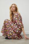 Бавовняна сукня Herskind Quincy Liberty midi oversize колір барвистий