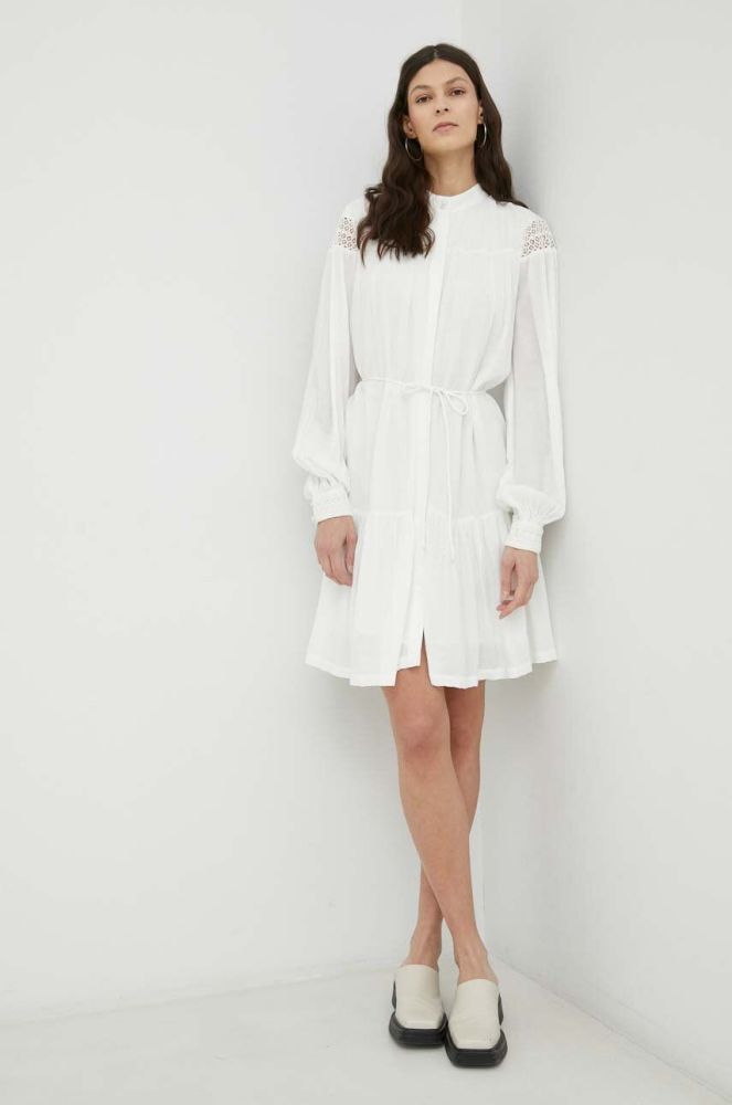 Сукня Bruuns Bazaar Viola Leora колір білий mini oversize