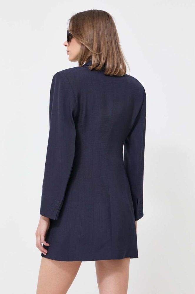 Сукня Victoria Beckham колір синій mini облягаюча фото 3