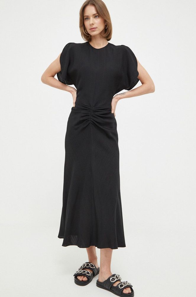 Сукня Victoria Beckham колір чорний maxi облягаюча (3218857)