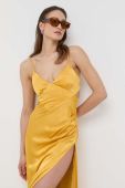 Сукня Bardot колір жовтий midi пряма (3210605)