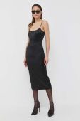 Сукня Bardot колір чорний midi пряма (3212531)