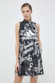 Сукня adidas колір сірий mini пряма