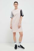 Бавовняна сукня adidas колір рожевий mini oversize (3078452)