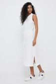 Сукня Tommy Hilfiger колір білий midi облягаюча