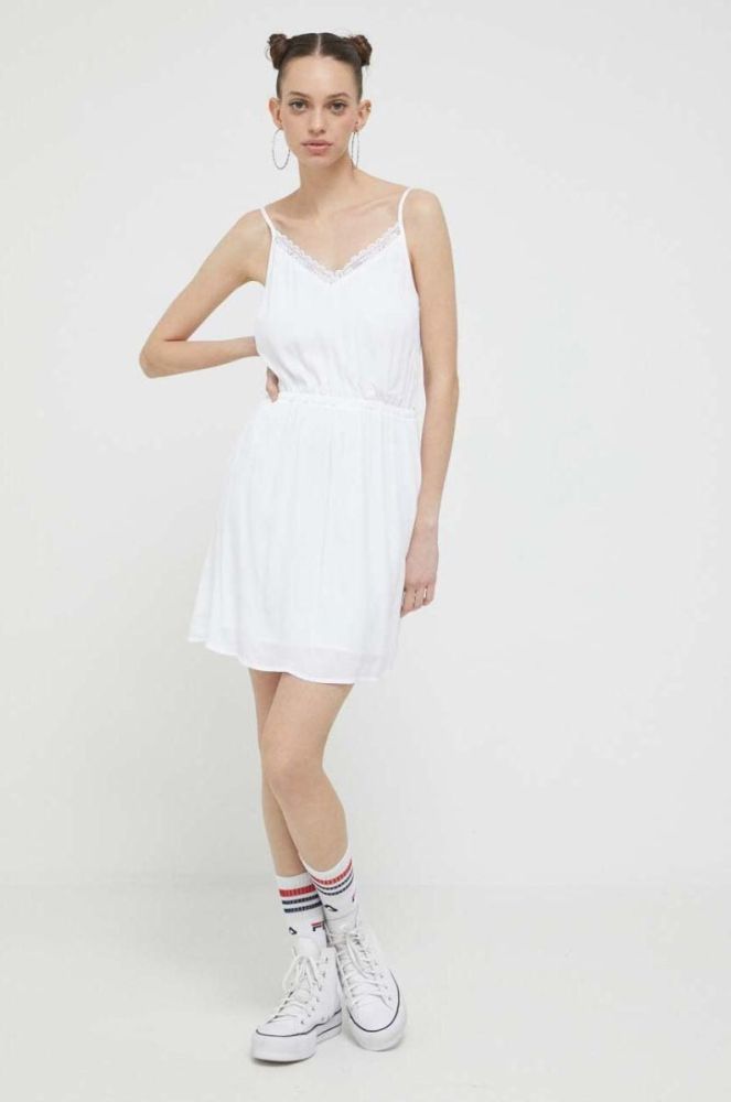 Сукня Tommy Jeans колір білий mini розкльошена (3140821) фото 2