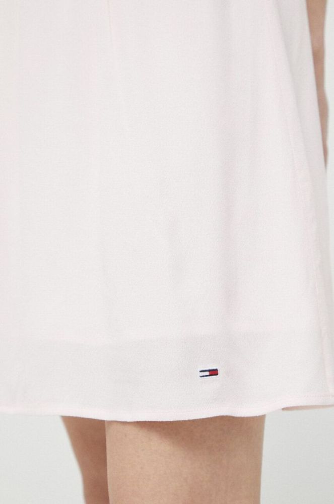 Сукня Tommy Jeans колір рожевий mini розкльошена (3140832) фото 5