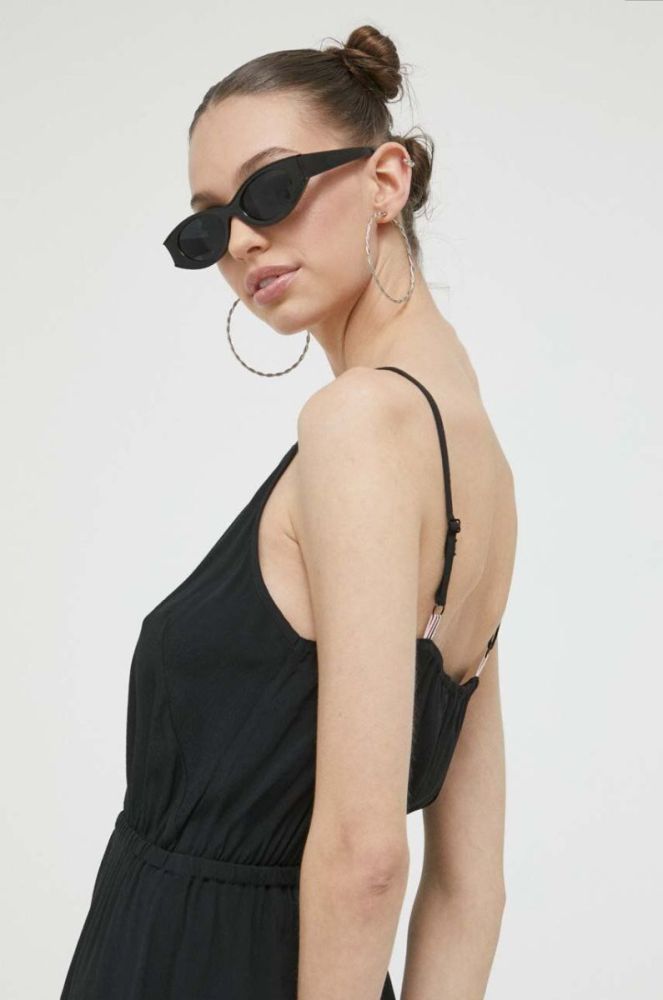 Сукня Tommy Jeans колір чорний mini розкльошена (3140816) фото 4