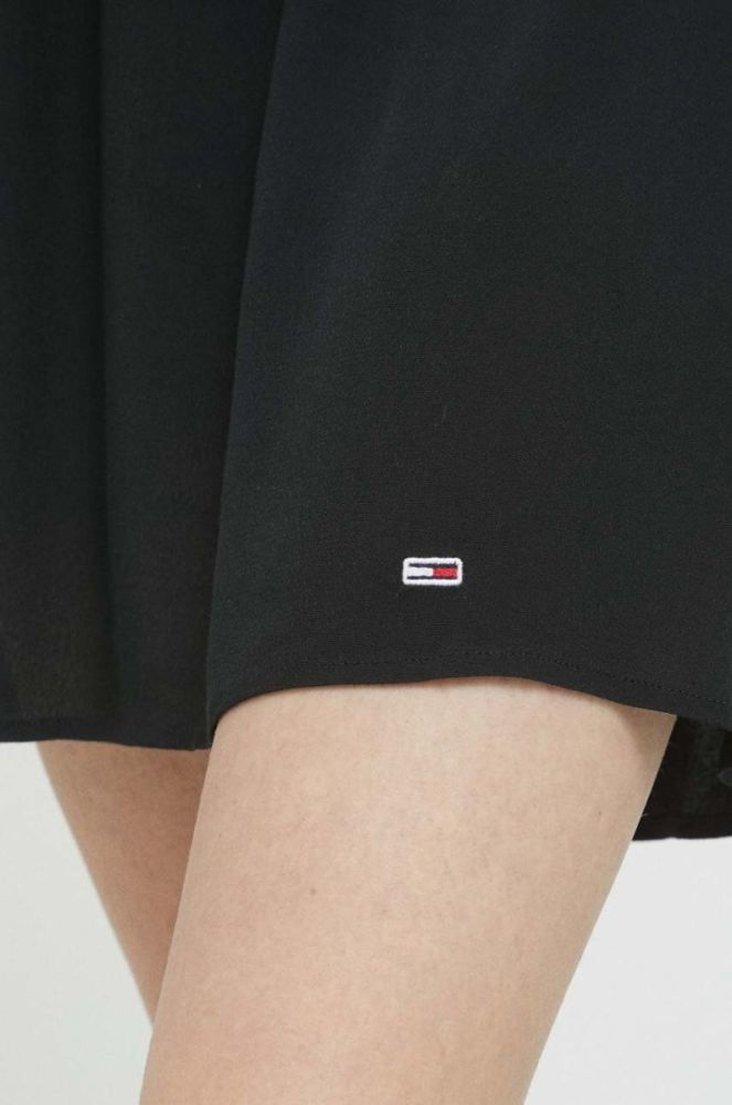Сукня Tommy Jeans колір чорний mini розкльошена (3140816) фото 5