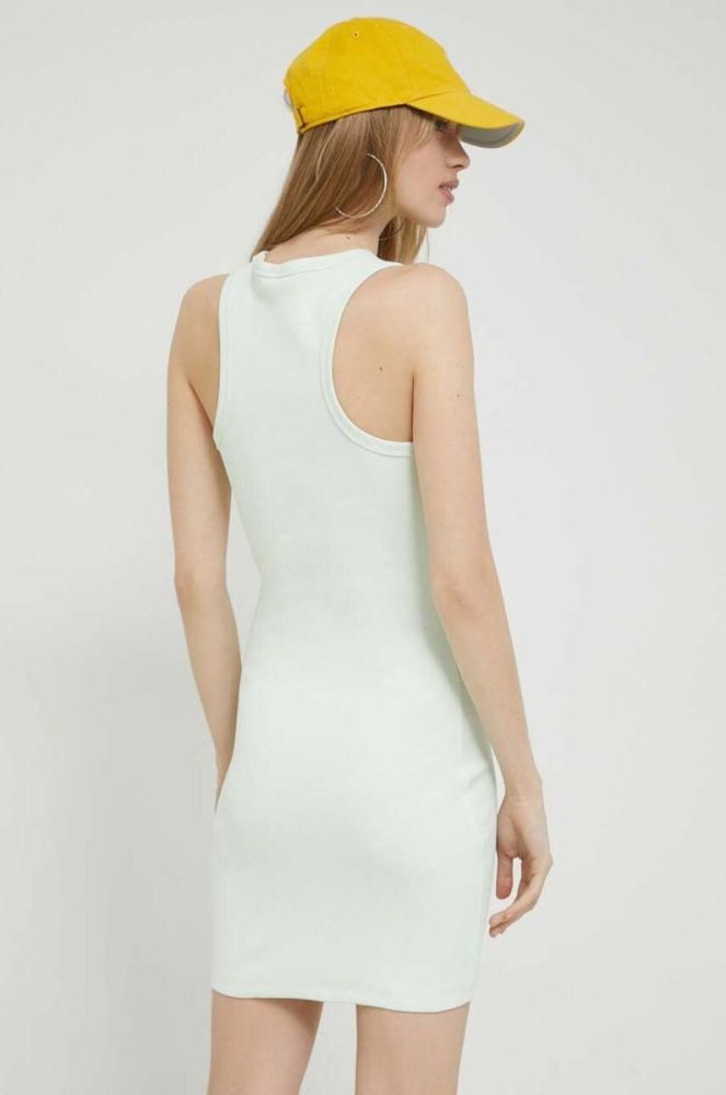 Сукня Tommy Jeans колір зелений mini облягаюча (2980413) фото 3