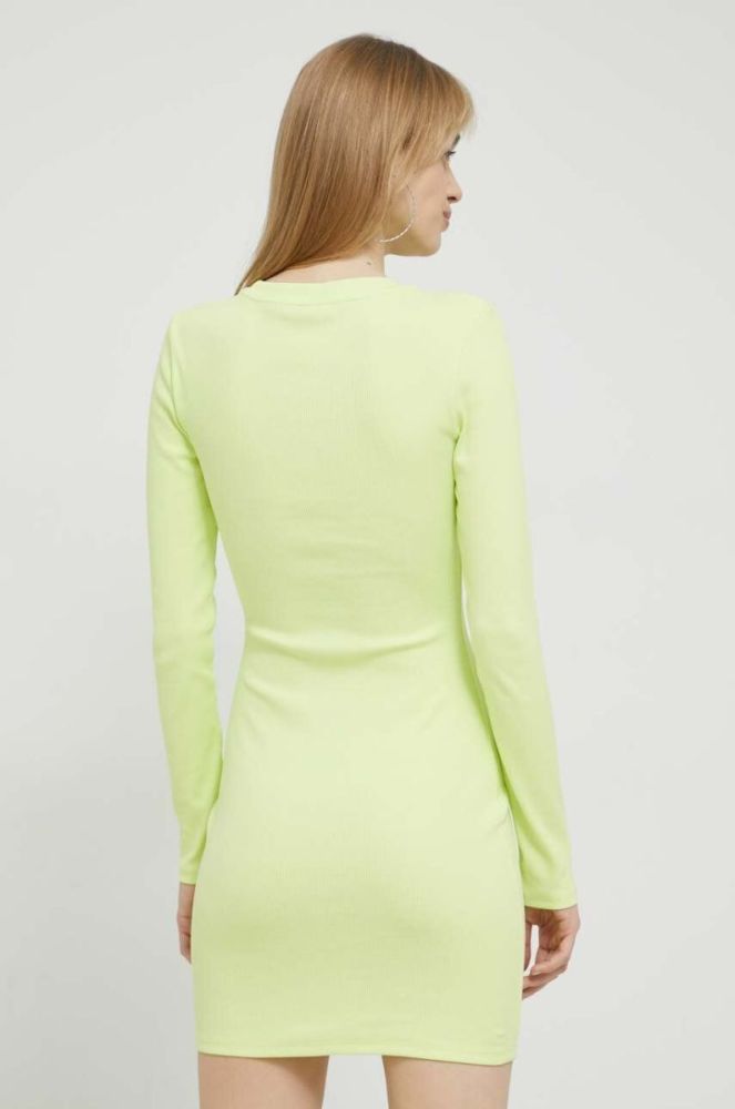 Сукня Tommy Jeans колір зелений mini облягаюча (2980454) фото 3