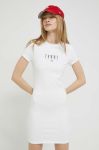 Сукня Tommy Jeans колір бежевий mini облягаюча (2980471)