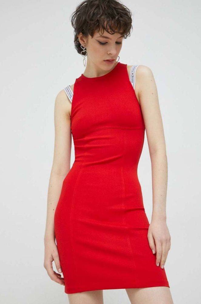 Сукня Tommy Jeans колір червоний mini облягаюча (2996985) фото 2
