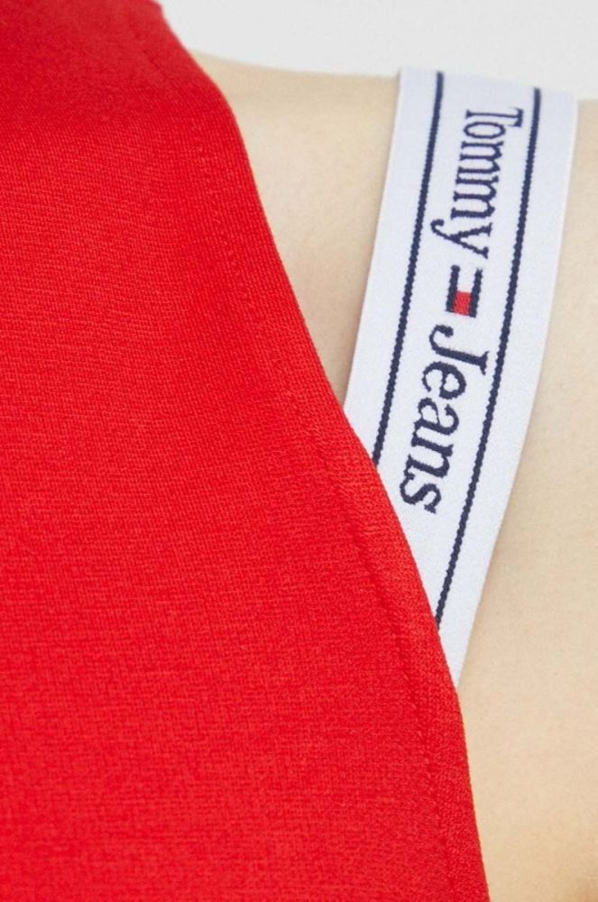 Сукня Tommy Jeans колір червоний mini облягаюча (2996985) фото 5