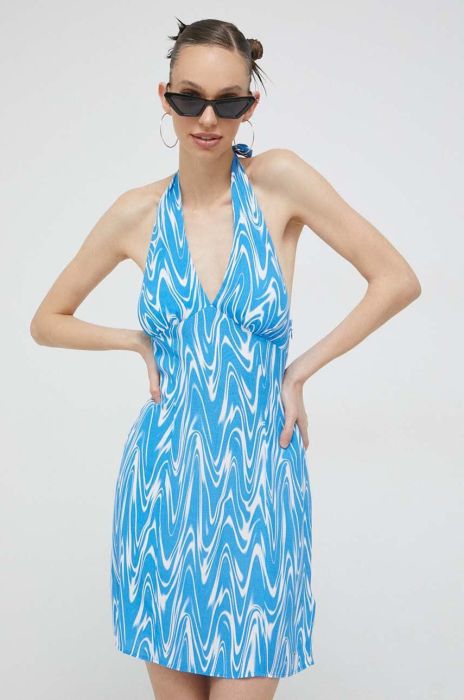 Сукня Tommy Jeans mini пряма колір блакитний (3129014)