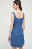Джинсова сукня Tommy Jeans mini пряма колір блакитний (3218633)