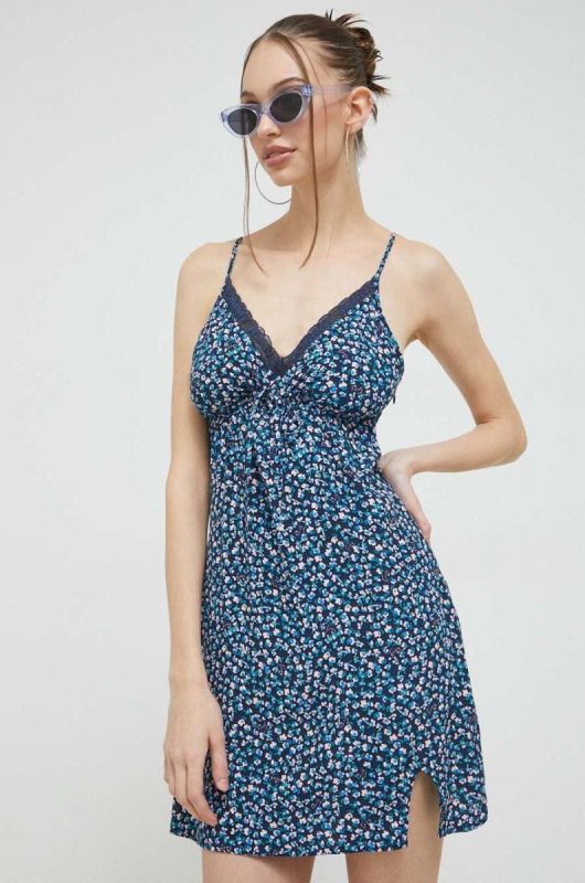 Сукня Tommy Jeans mini розкльошена колір блакитний (3020111)
