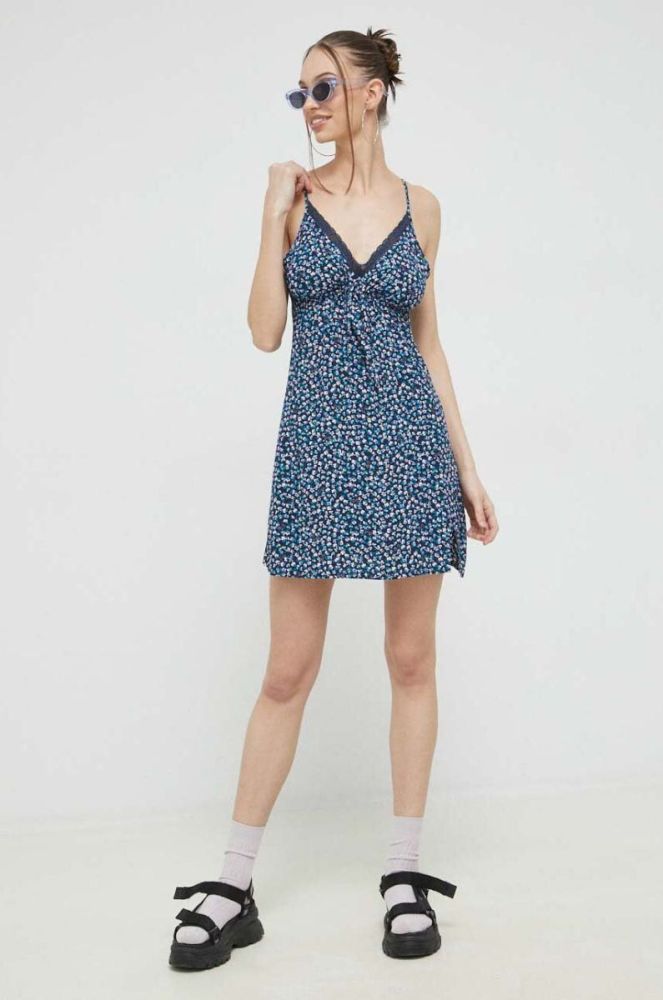 Сукня Tommy Jeans mini розкльошена колір блакитний (3020111) фото 2