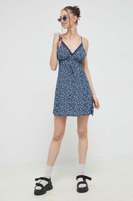 Сукня Tommy Jeans mini розкльошена колір блакитний (3020111) фото 2